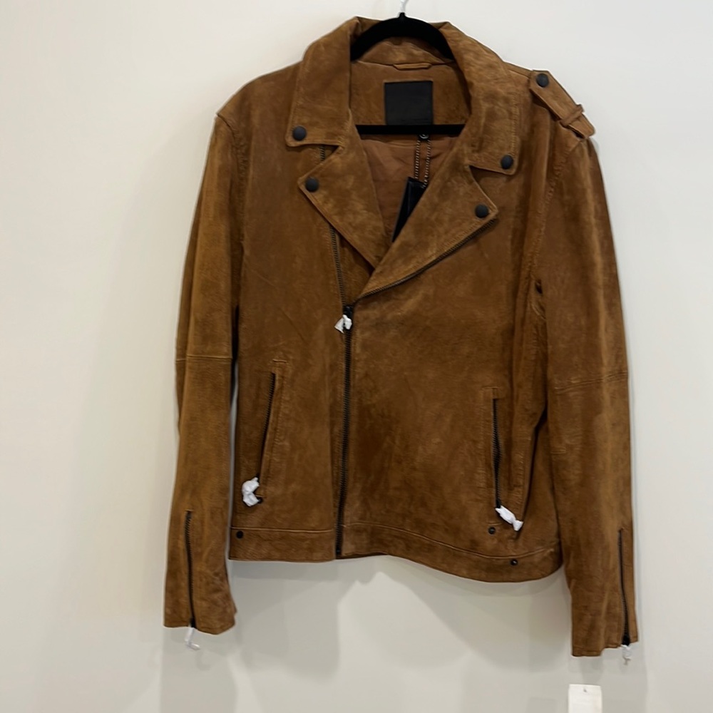 Blank NYC NWT suede leather biker jacket